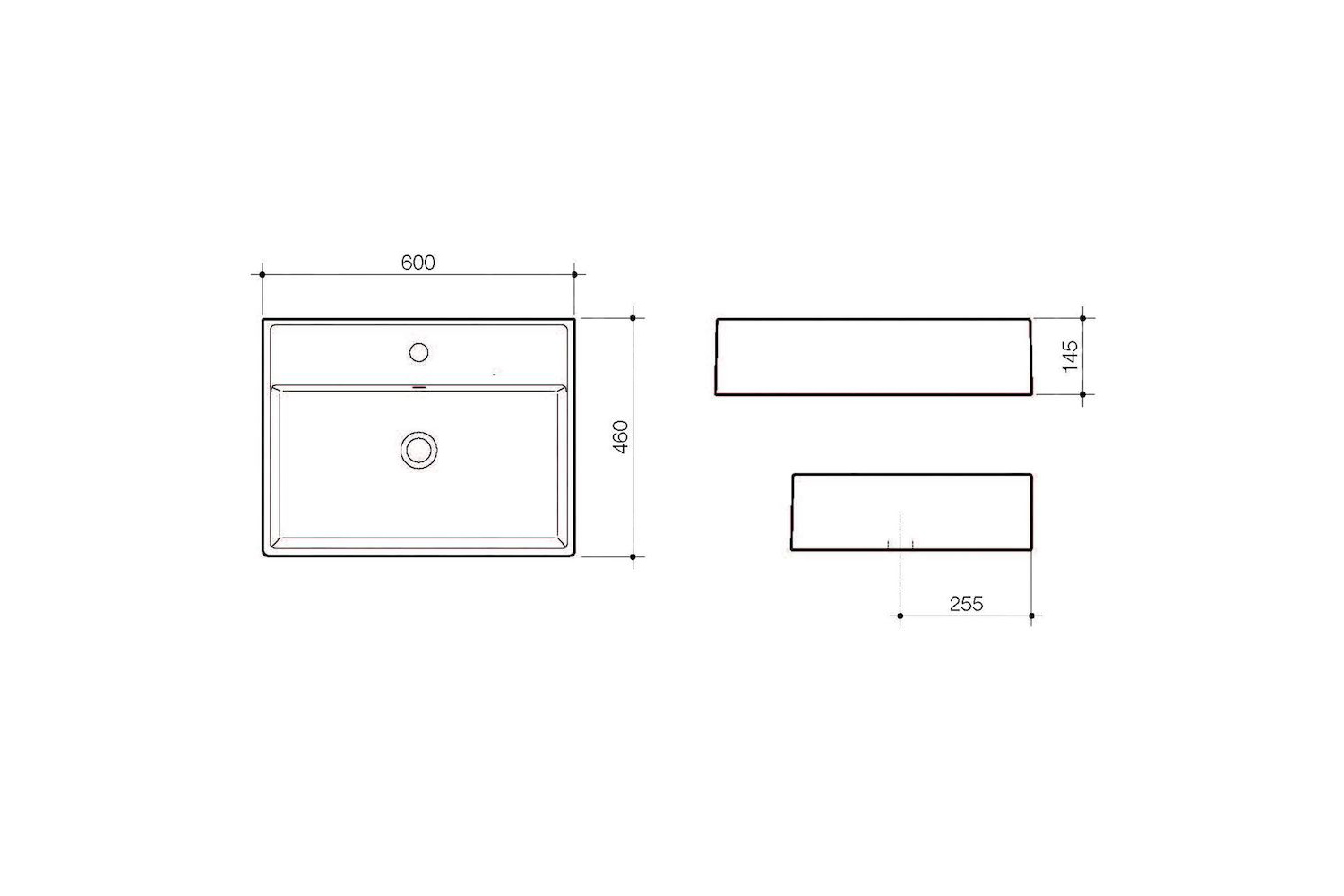 Teo Wall Basin Basins Oakleys Bathroom Supplies
