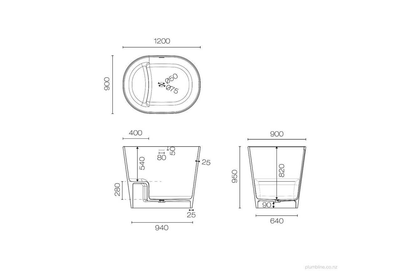 Niagara Ofuro 1200 Japanese Soaking Tub Baths Oakleys Bathroom Supplies