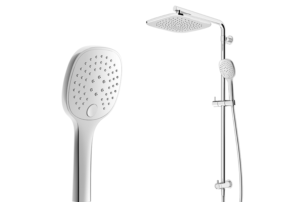 Splash Plus Square Ion Column Shower 3 Function Tapware Oakleys